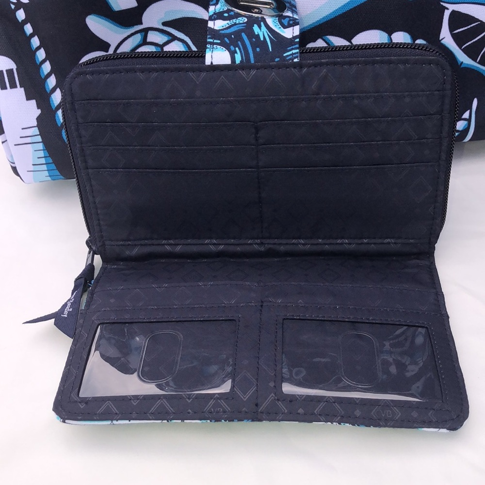 VERA BRADLEY Lighten Up Blue Shore Enough Design Bundle Of 3 NWT - Picture 9 of 17
